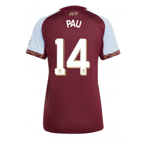 Ženski Nogometni dresi Aston Villa Pau Torres #14 Domači 2025-26 Kratek Rokav
